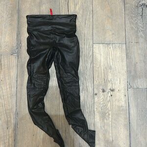 Spanx faux leather leggings size small